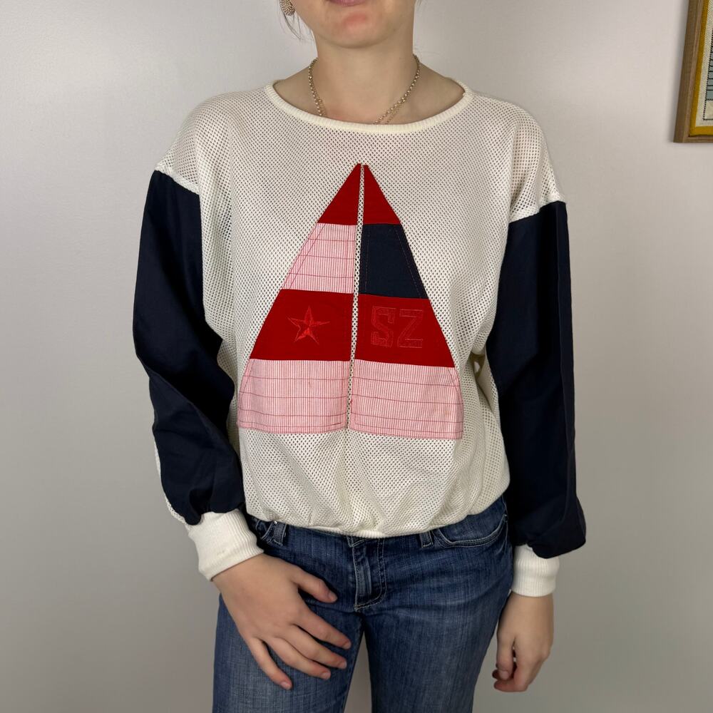 Vintage 80s Stephanie Sailing crewneck size Medium